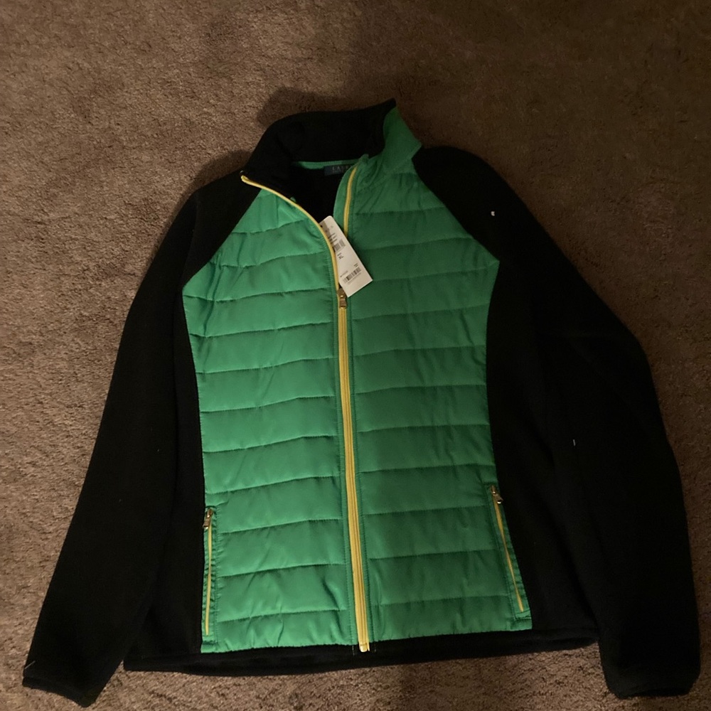Ralph Lauren fleece zip up light jacket
